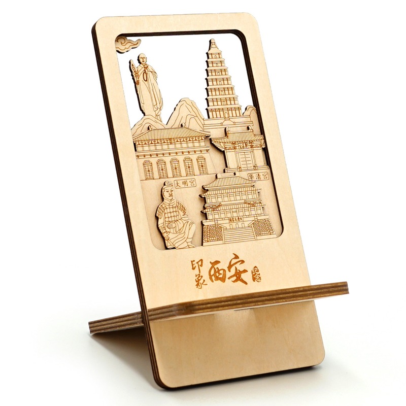 創(chuàng)意木制拼圖手機(jī)支架